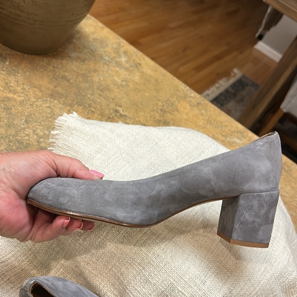 Margaux The Heel Gray Block Heel Pumps - Picture 6 of 11